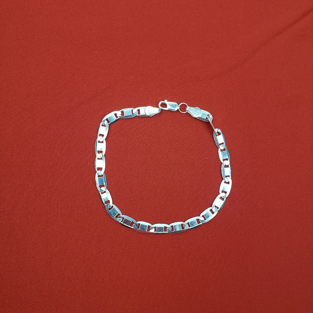 925 real solid‎ sterling silver bracelet for  men
